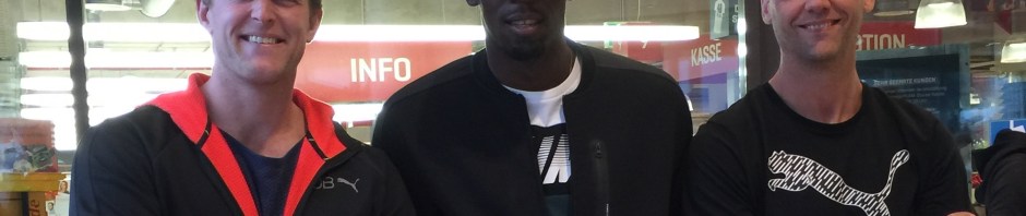 Usain Bolt and Clint Van Marrewijk